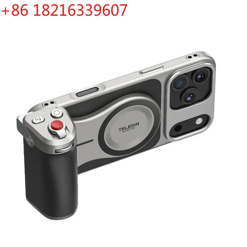 

Держатель-рукоятка для камеры телефона для iPhone 17 Pro / Pro Max с пультом ДУ для удаленной съемки, аксессуары для ручной фотосъемки