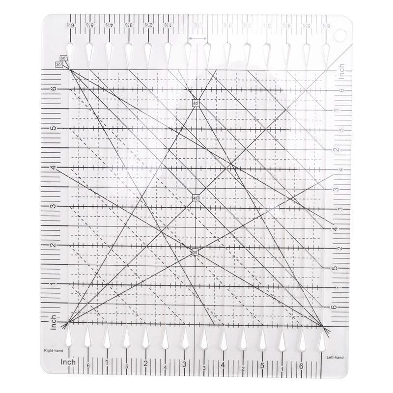 Sewing Ruler Fabric Cutting Ruler Quilting Supplies Tools Sewing Supplies Fabric Cutter Patchwork Template DIY-AT35