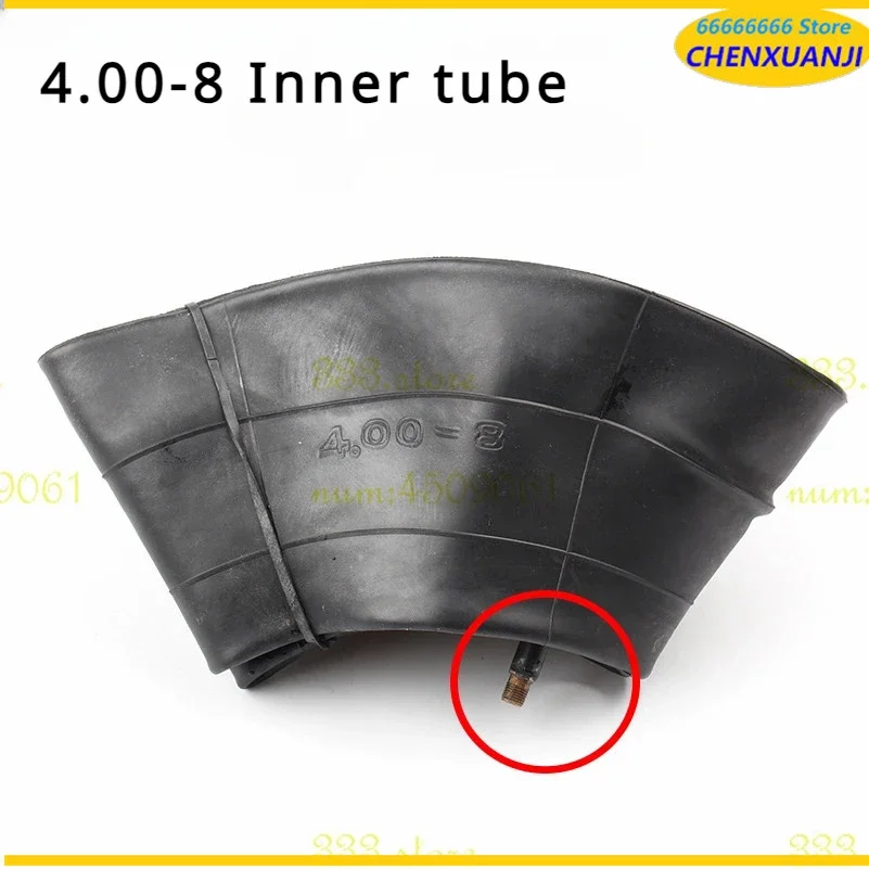 Inner Tube Straight Valve 4.00-8 (4.80/4.00-8) Stem for Lawn Mower, Wheelbarrow, Mini Bike, Go-Karting, Hand Trucks