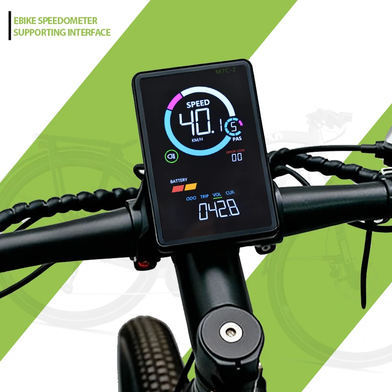 

M7C-2 Электрический велосипед 24 В/36 В/48 В Цветной экран дисплея электронного велосипеда для комплекта для переоборудования электровелосипеда Сменный доступ