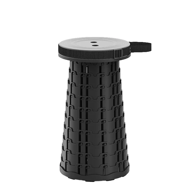 Mini Rainbow Mountain Outdoor Camping Supplies Sturdy Portable Telescopic Stool Multifunctional Plastic Folding Chair