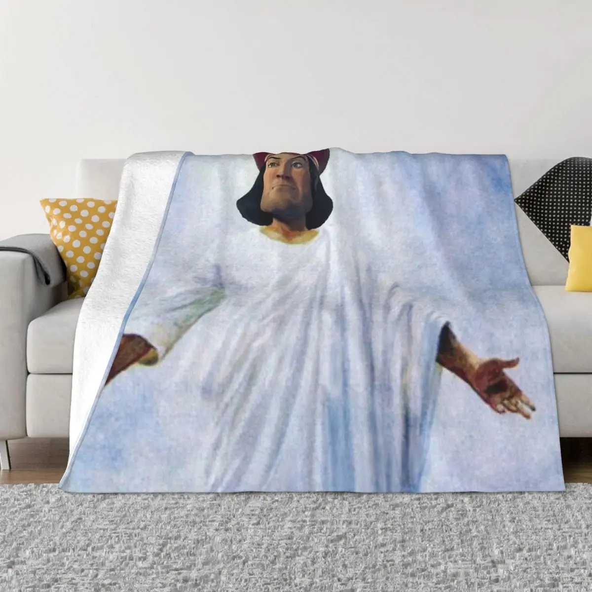 

Lord Farquaad As God Home Bed Blanket Quilt For Bed Custom Blanket Personalized Throw Blanket