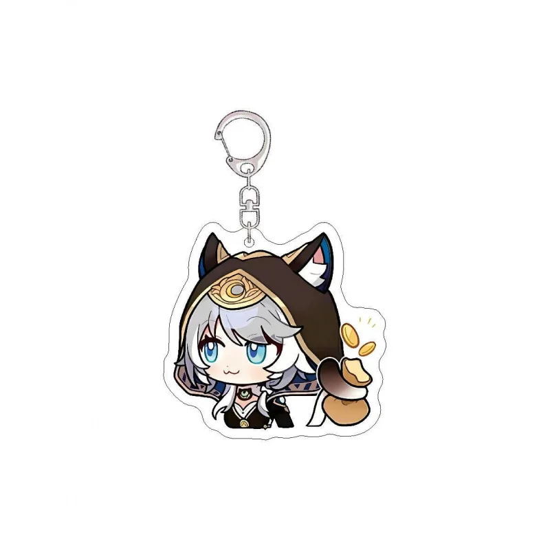 لعبة هونكاي: ستار السكك الحديدية سلاسل المفاتيح الاكريليك تأثيري أرقام هايسين تشفير Q نسخة قلادة حقيبة معلقة اكسسوارات مجوهرات هدايا