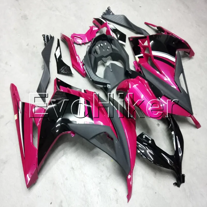 injection Fairings kit for ZX 300R EX300 2013 2014 pink EX 300 13 14 ABS motorcycle panels Body Kit