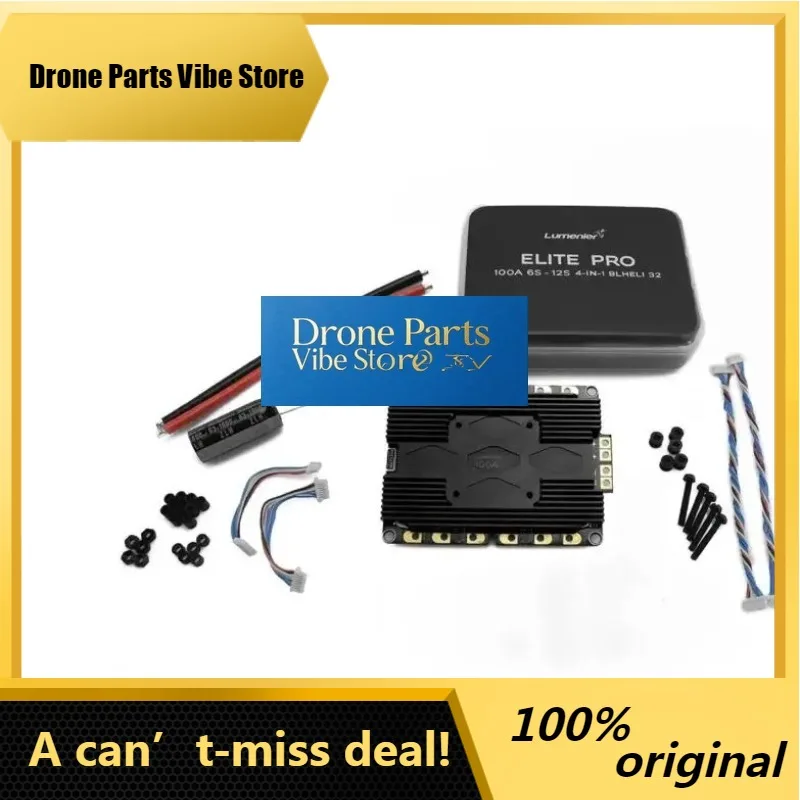 DronePLumenier ELITE PRO 100A V2 6-12S Large Current HV AM32 4-in-1 ESC Speed Control X8 Cinelifter For RC FPV Drone Quadcopter
