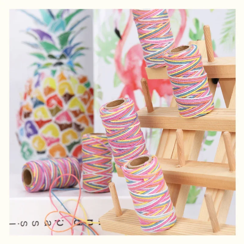 1mm 23m/roll Color Section Dyed Cotton Rope Tag Rope for Clothing Home Textile Sewing Tapestry Decoration Products DIY Craft