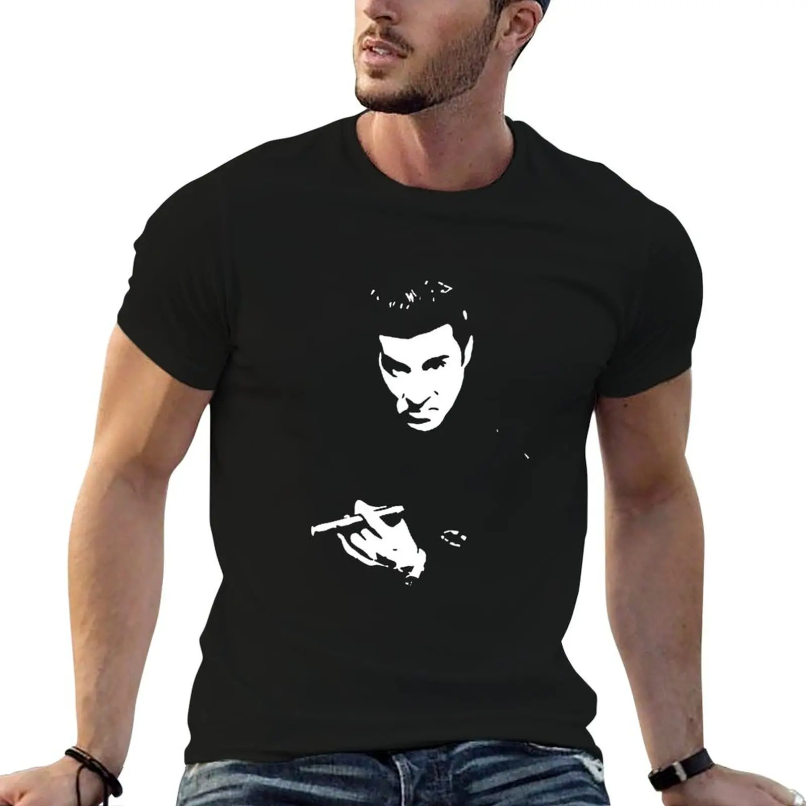 Camiseta Van Zandt Silvio Sopranos, camiseta de gánster italiano de la televisión, camiseta de lujo para hombre