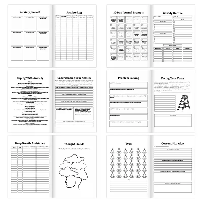 Bipolar & Anxiety, Bipolar Disorder, BD Psychological Therapy, Journal Planners Notebook