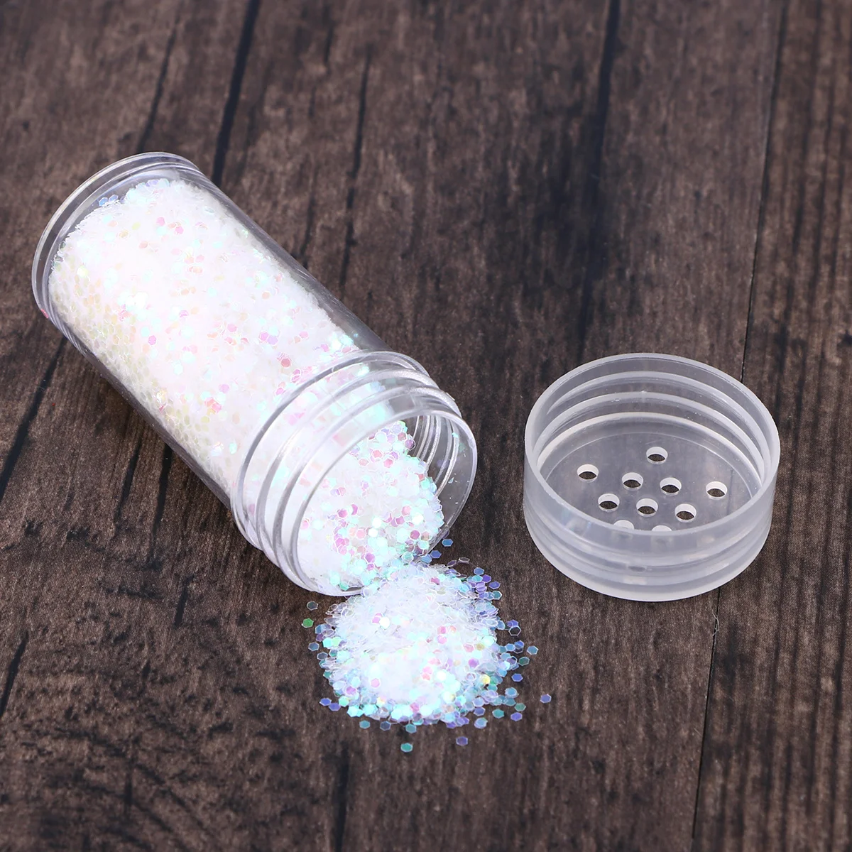 Juego de 12 Uds. De 12 colores para decoración de uñas, maquillaje de ojos, manualidades Diy, botella fluorescente, polvo de brillo para uñas