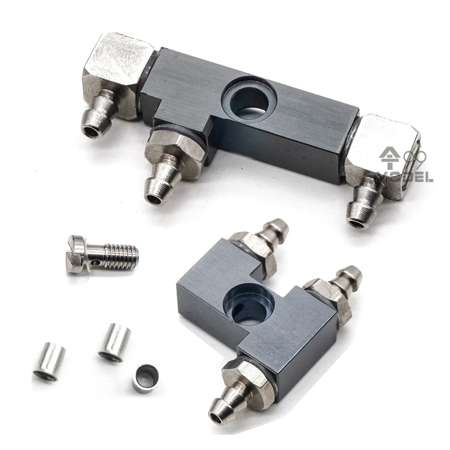 RC Hydraulic Excavator Metal Parts 1/14 E010/E111 Excavator Boom Hydraulic Circuit Distributor RC Engineering Model Parts