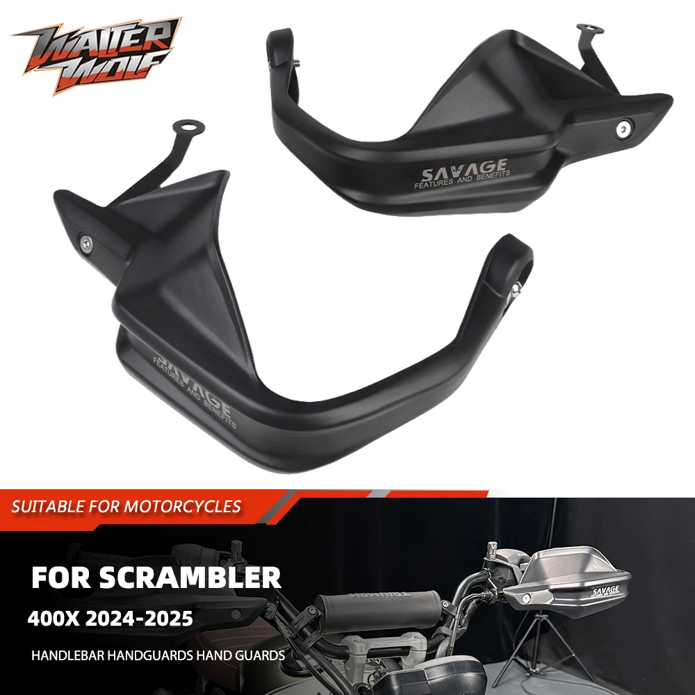 

2025 Handlebar Handguard Hand Guard For Scrambler 400X 2024 Windshield Deflector Handle Lever Protector 400 X Motorcycle Parts