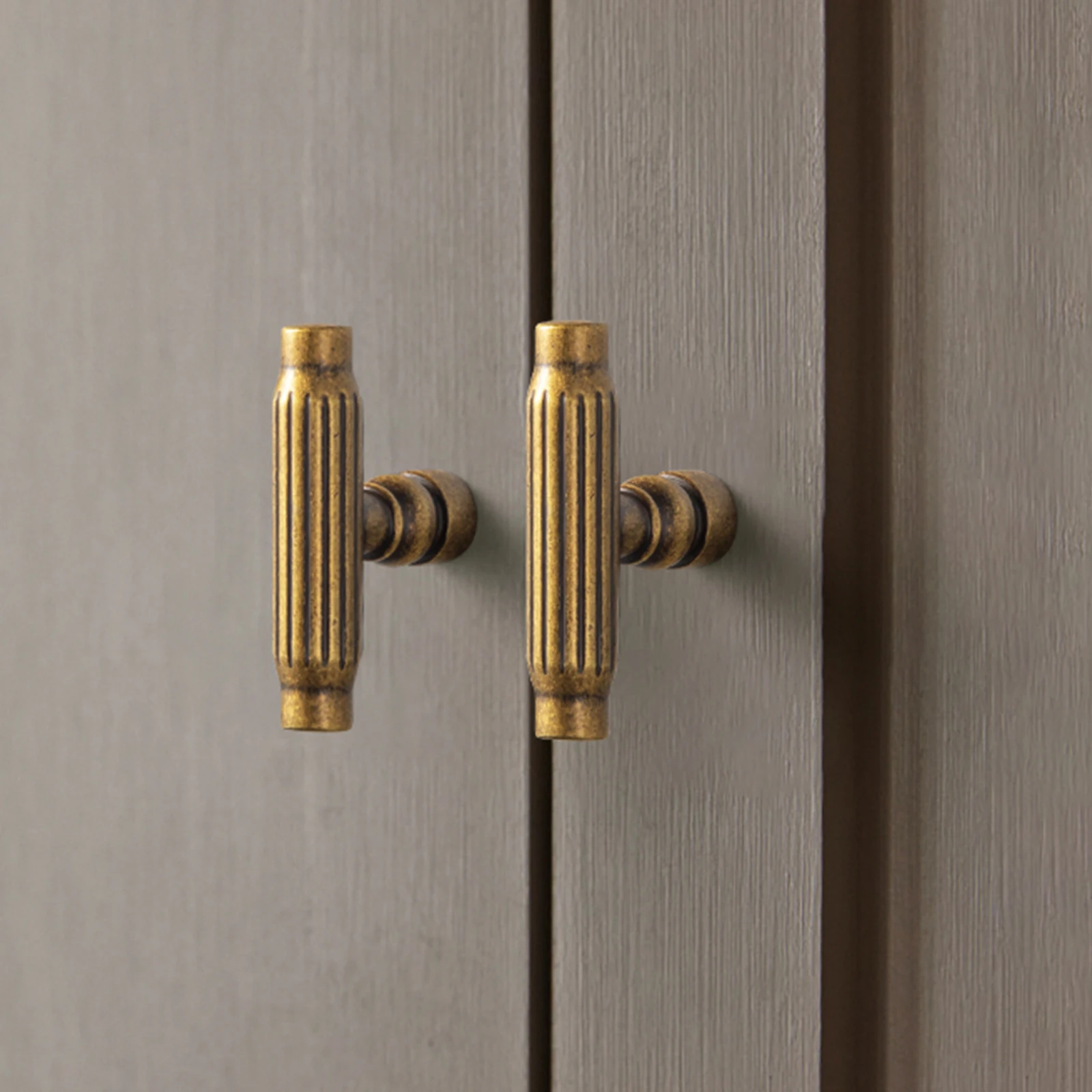 TONA Striped Anti-slip Zinc Alloy Handle Home Cabinet Hardware Drawer Handle Wardrobe Handle