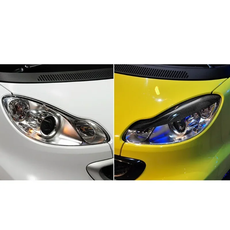 Applicable to the new Smart-B #light eyebrow (W451) (2007-2014) carbon fiber car headlight eyebrow eyelash change