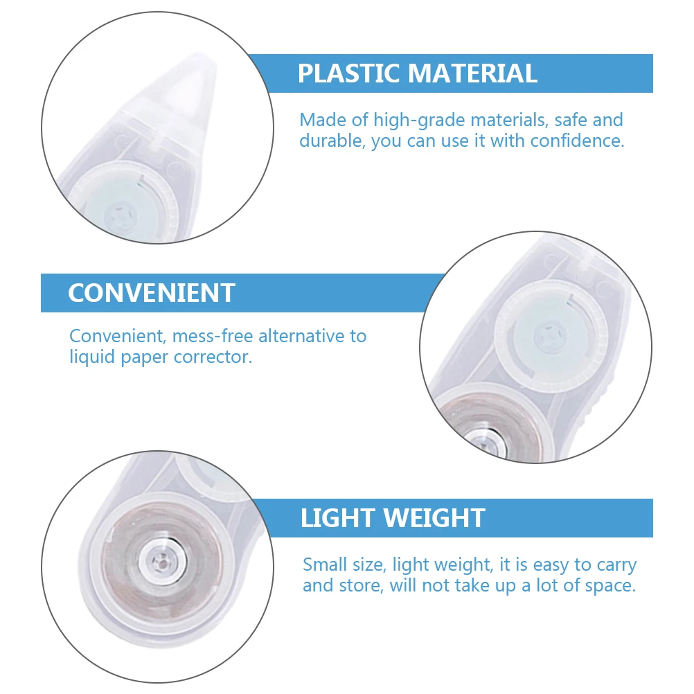 

6 Pcs Correction Tape Decorative Mini Tapes School Stationery Cute Office