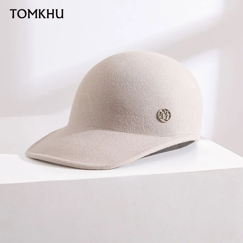 

Classic Autumn And Winter Wool Baseball Cap For Men And Women Casquette Caps Casual High Quality British Equestrian Hat