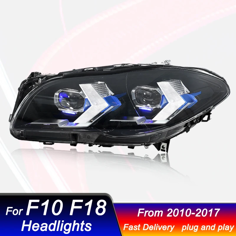 

Hot Car Led Headlights For BMW 5 series F10 F18 11-17 new style LED Head Lamp daytime running DRL Head Lamp Front light Assembly