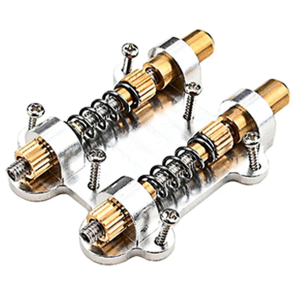 

1 Set Gold Electric Guitar Bridge Saddle Replacement Durable Polished Accessories Tremolo System Locked String Bridge Saddle