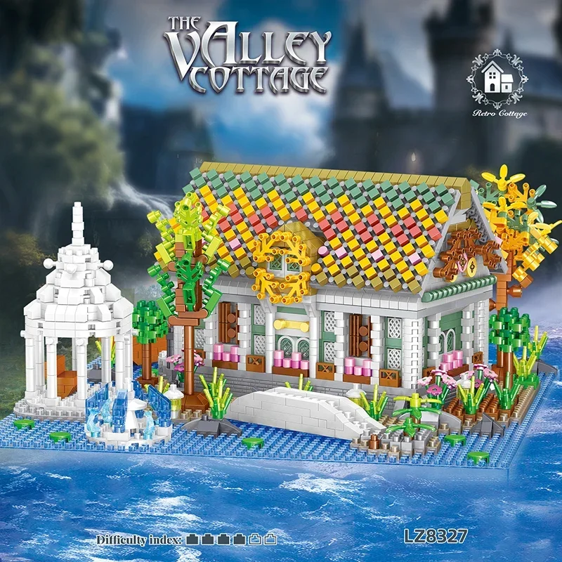 2710PCS The Valley Case Modello Building Blocks Mare Retro Houseboat Mattoni Decorazione del Desktop Giocattoli Fai Da Te Per I Bambini Regali di Festa