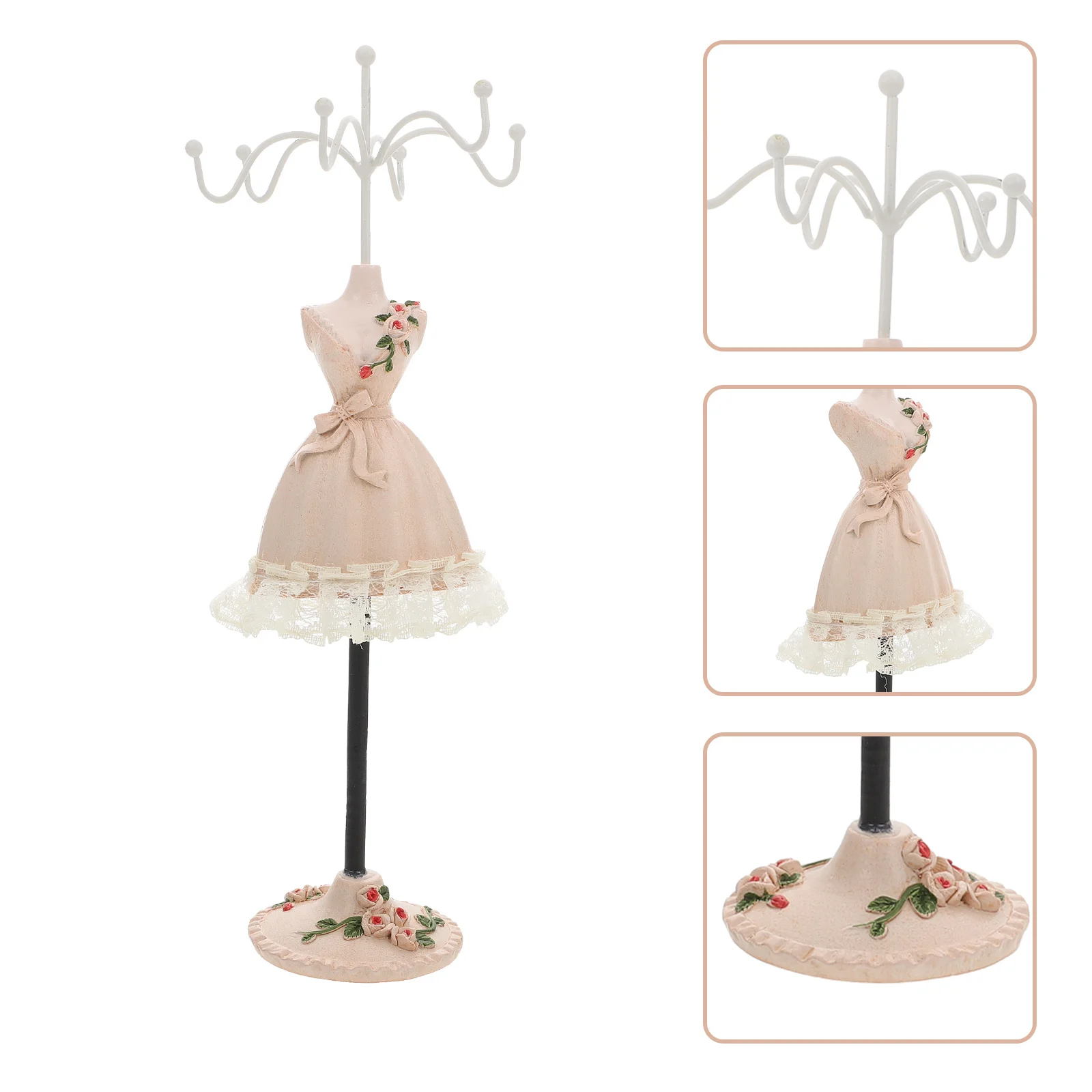 Jewelry Rack Delicate Desktop Necklace Stand Household Jewelry Organizer Display Holder For Ring Earring Bracelet