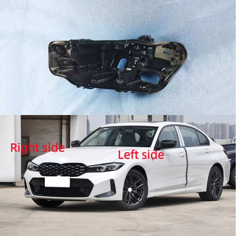 

For BMW 3 SERIES 2023 2024 Headlamp Base Headlight Rear Shell Replace Headlight House Black rear shell