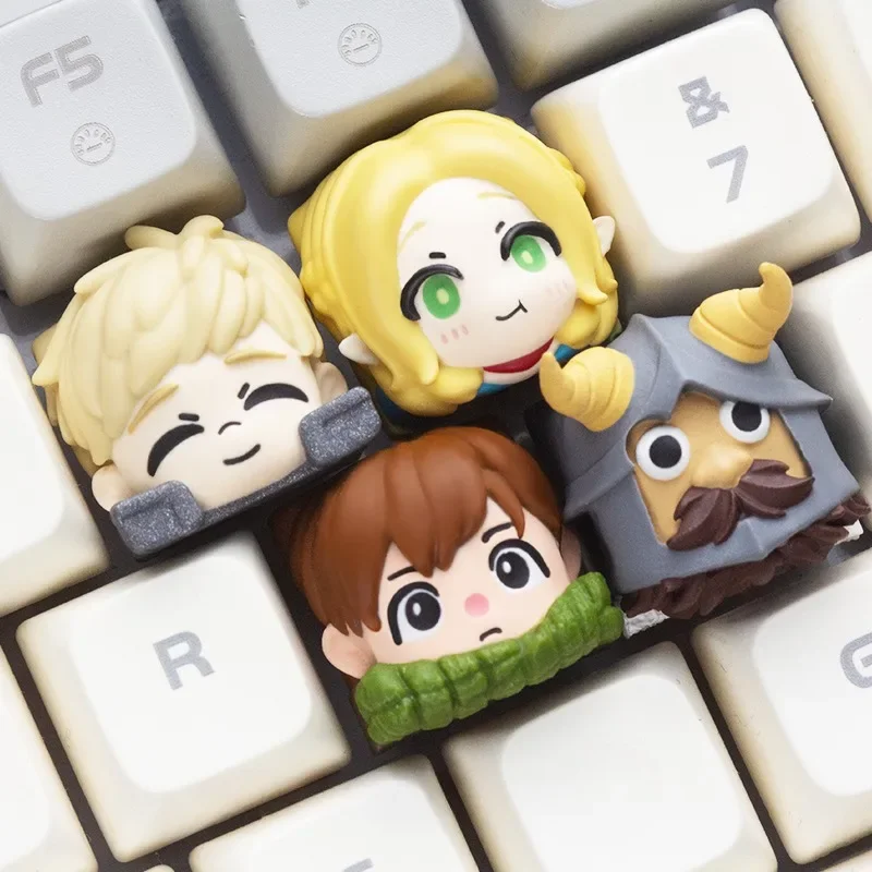 

Laios Key Cap Resin Anime Keycaps 3D Handmade Custom Artisan Keycaps for Mechanical Keyboard Accessories Gift Marcille Chilchuck