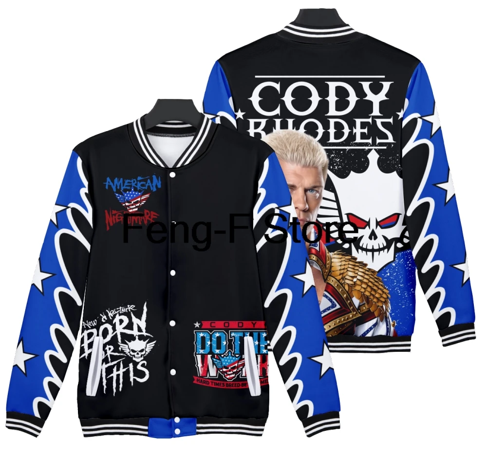 3D Cody Rhodes Merch Jacket Cosplay Women Men Fashion Casual Streetwear Sweatshirts Clothes