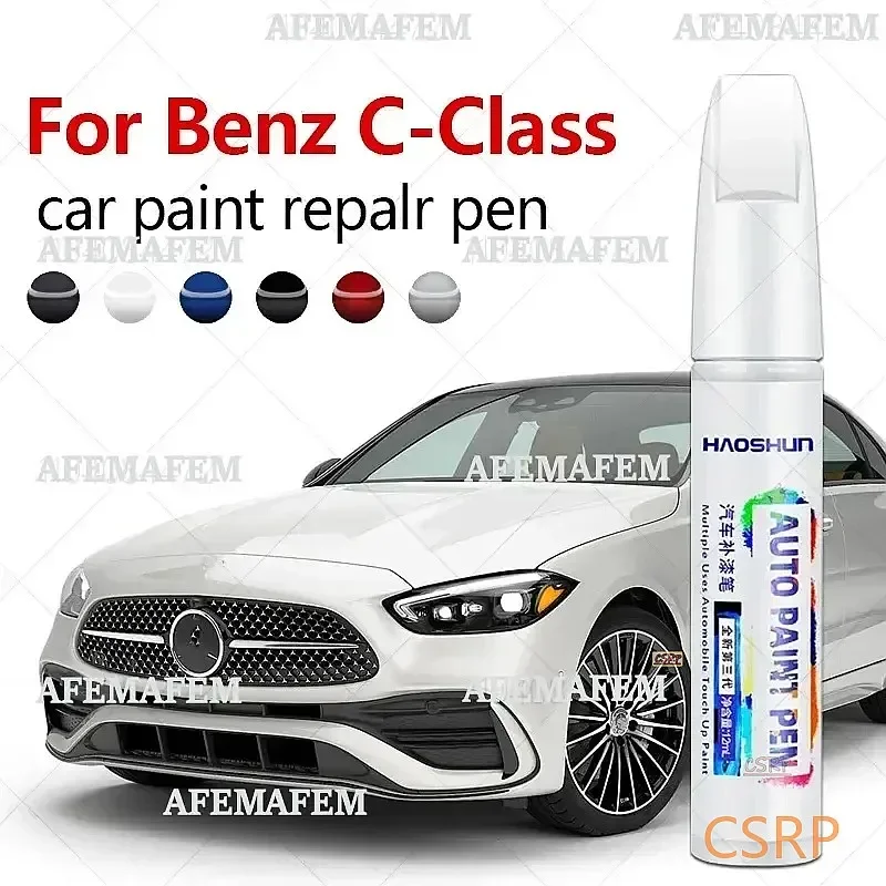 Paint Repair Pen Touch Up Scratch Remover DIY Auto Accessories Black White For Mercedes Benz C-Class 1993-2025 W204 W205 W206
