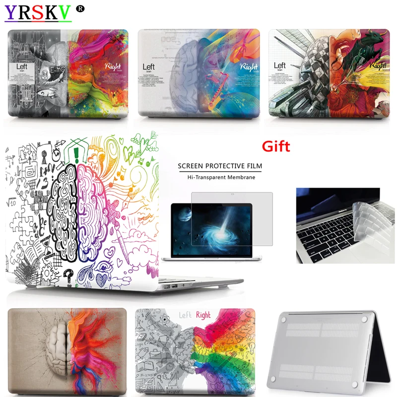 New Painted Brain Case For Apple MacBook M1 M2 Chip Air 13.6 Pro 14.2 16.2 inch Retina Touch ID Bar 11 12 13 15 16 inch Cover