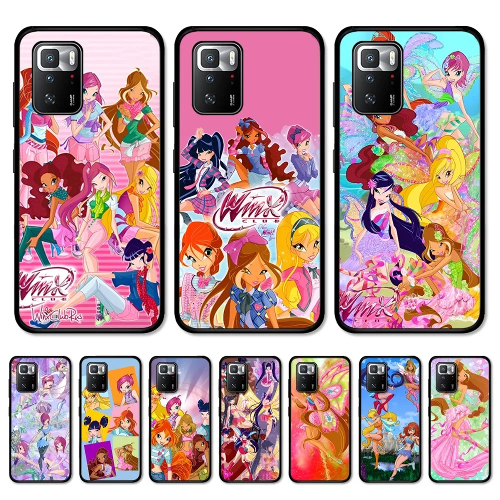 Cartoon W-Winxs C-Clubs Phone Case For Redmi 5 6 7 8 9 10 plus pro 6 7 8 9 A GO K20 K30 K40 pro plus F3 Fundas