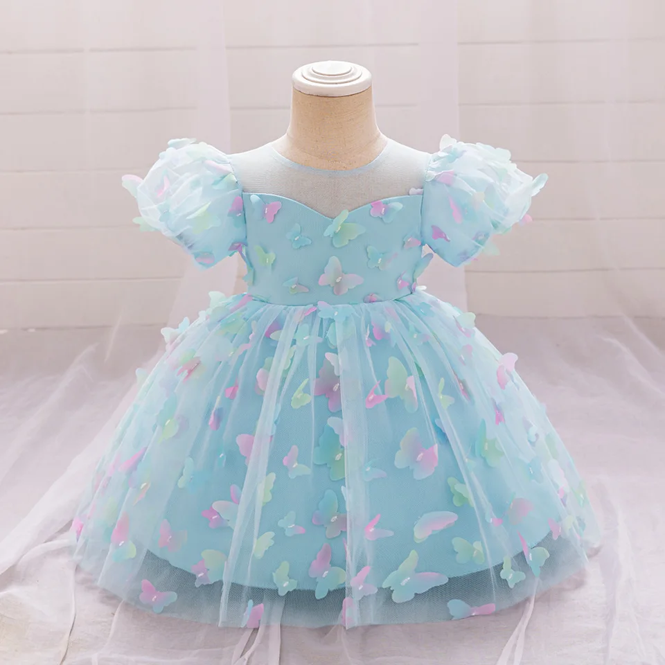 birthday dresses 2021 Long Back Ruffles Unicorn Dress, Purple / 9