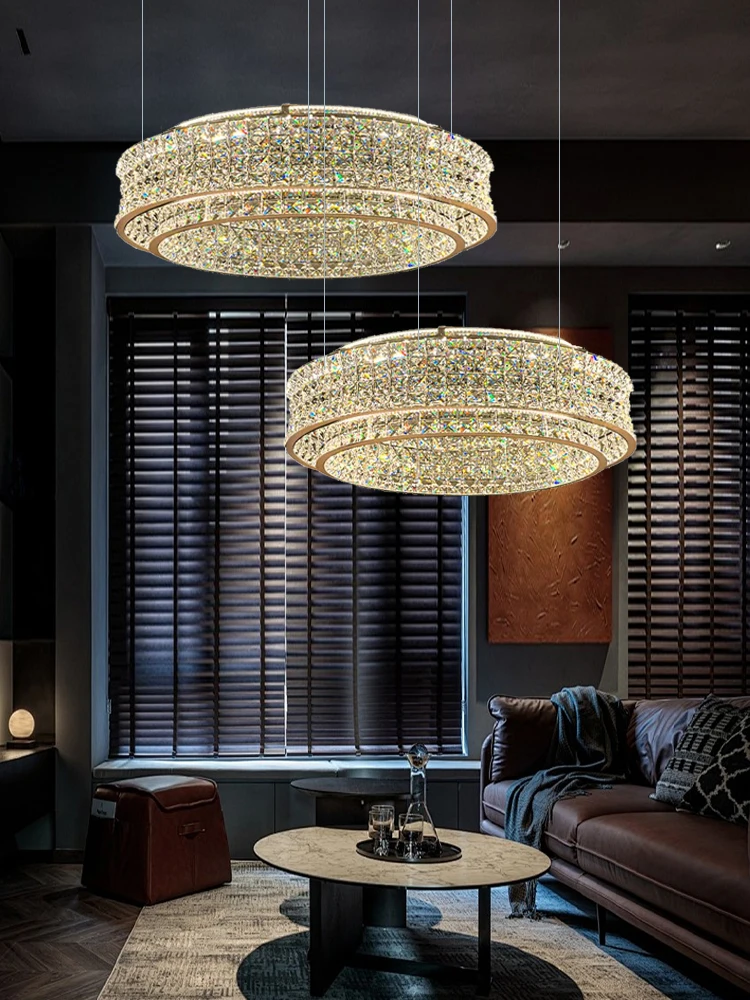 

Modern Ceiling Chandeliers Crystal High-end Home Decor Hanging Lamps for Living Room European Designer Luxury Restaurant Lustre
