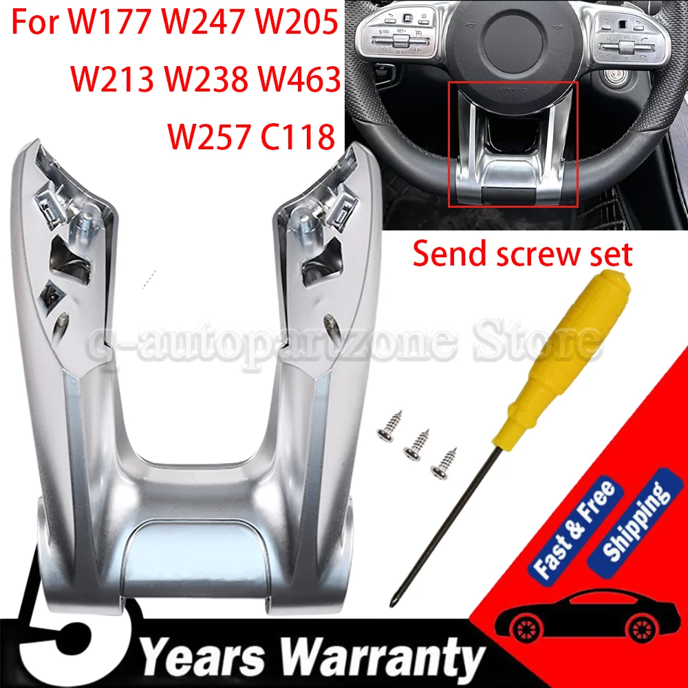

Car Steering Wheel Lower Cover Trim For Mercedes Benz AMG For Mercedes Benz W205 W206 W213 W214 W177 C257 CLA CLS for AMG Style