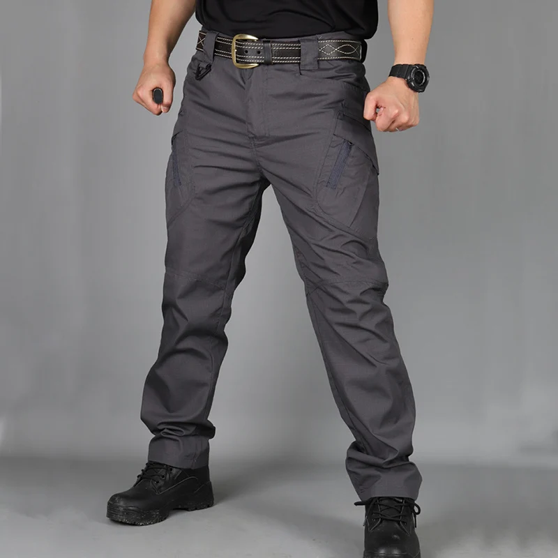 2024 Outdoor Waterproof Tactical Cargo Pants Men Breathable Thick Casual Army Military Long Trousers Male Quick Dry Cargo Pants