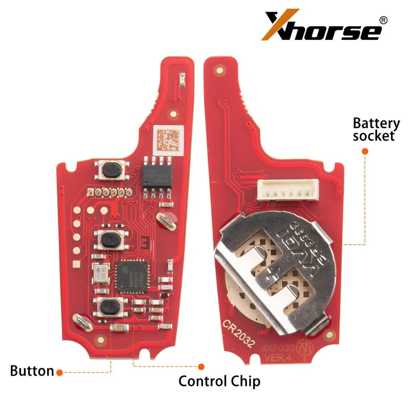 New Xhorse XKHY22EN VVDI Universal Remote Key 2nd Generation for Hyundai KIA Type 3 Buttons Wireless Programming Old XKHY02EN