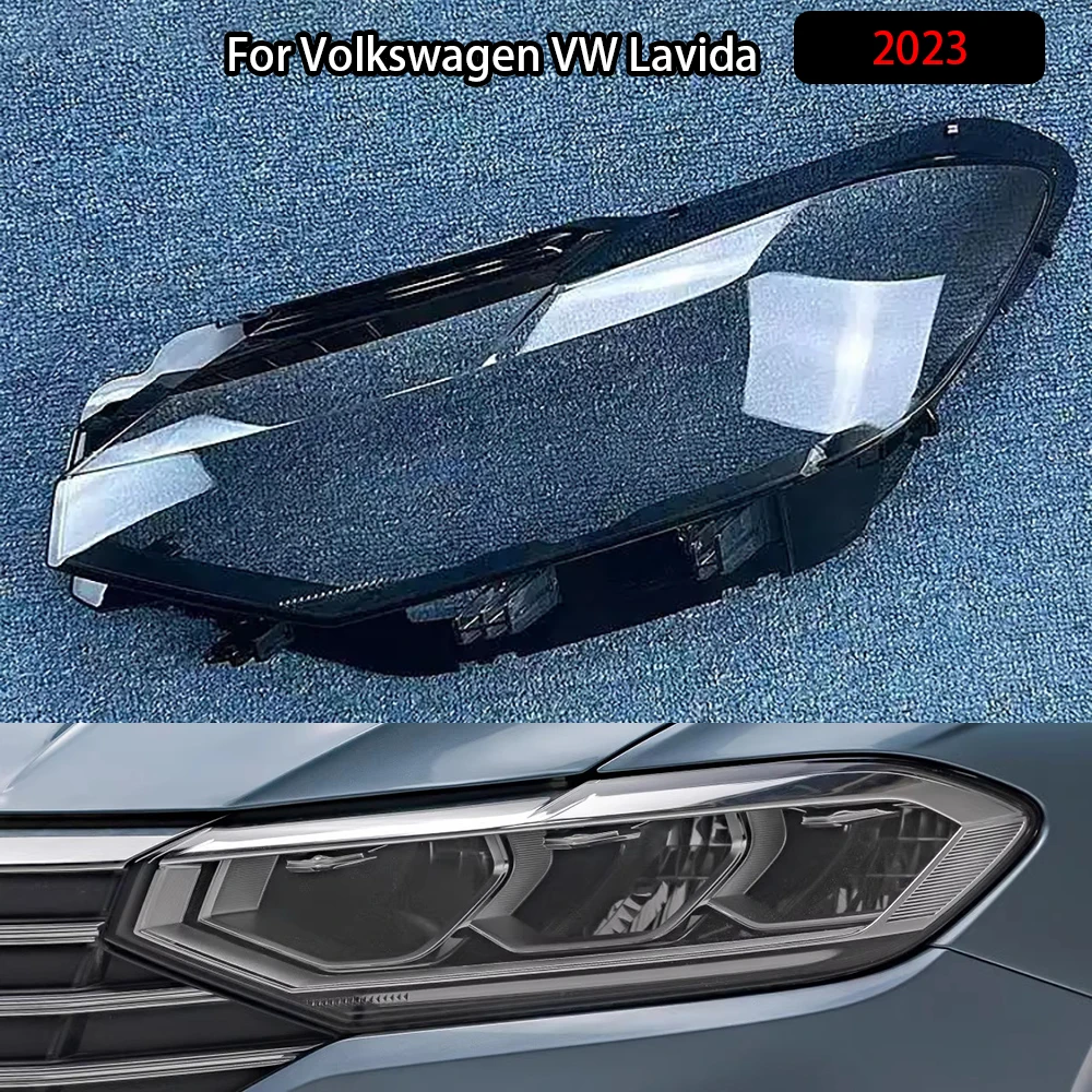 

For Volkswagen VW Lavida 2023 Car Headlamps Cover Headlights Shell Replace Transparent Lampshade Replace Plexiglass Lens