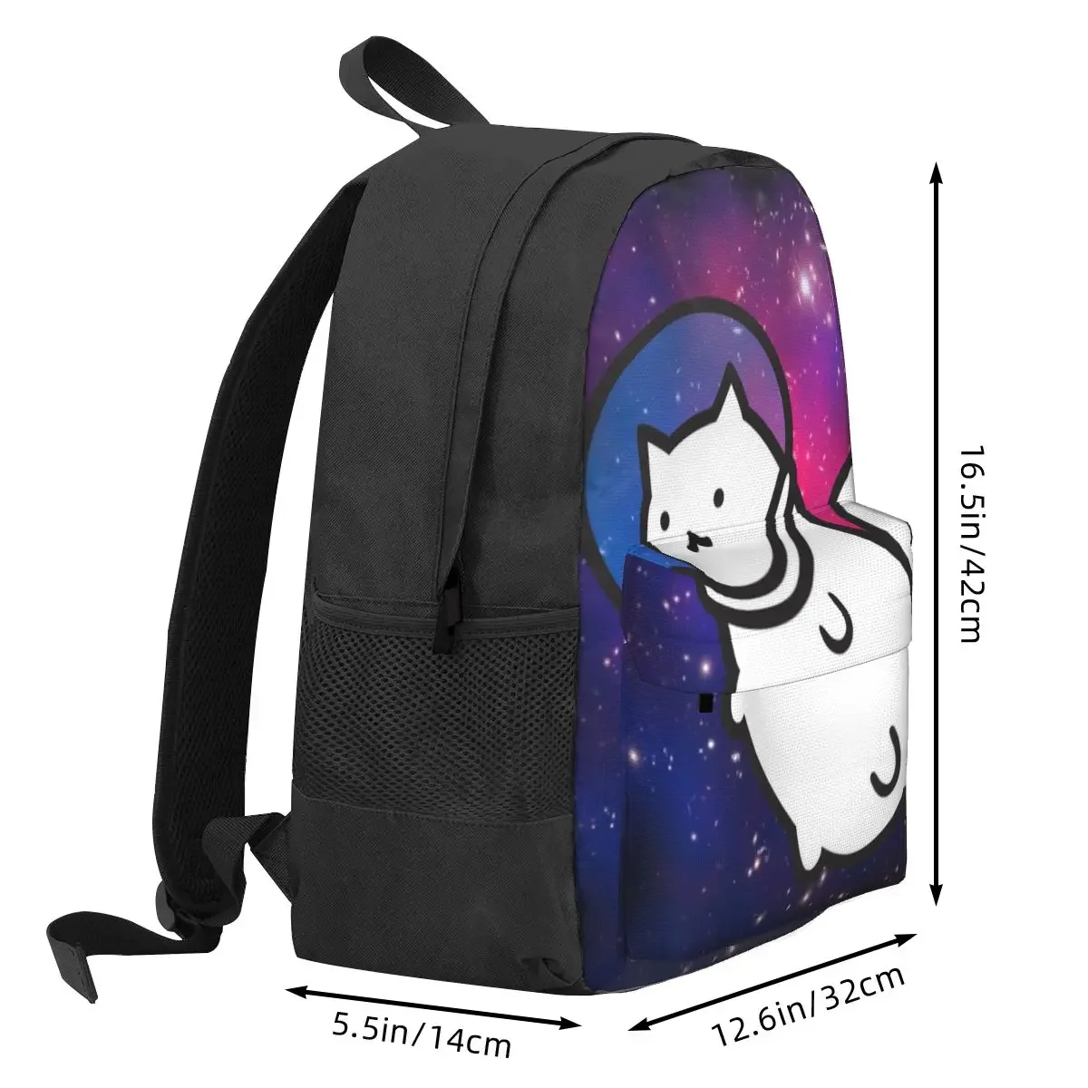 Desenhos animados infantis Cat in Space Mochila, Mochila Infantil, Mochila de Viagem, Mochila de Ombro, Mochila Escolar, Meninas, Gorda