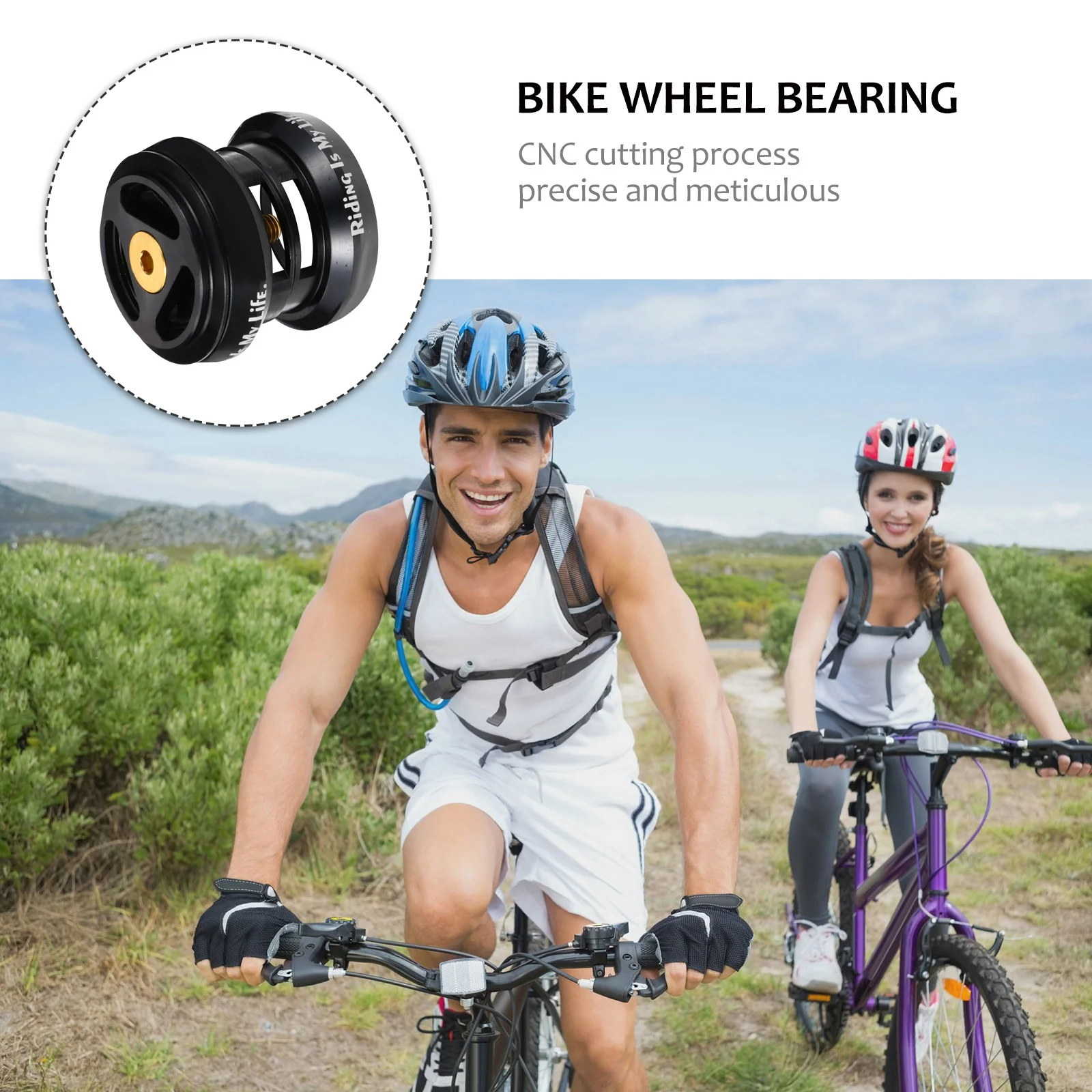 

1 set 1 Set 34Mm Alloy Bike Headset Durable Light Smooth Long-Lasting Replacement For Road Bike External Metal Bearing Frame