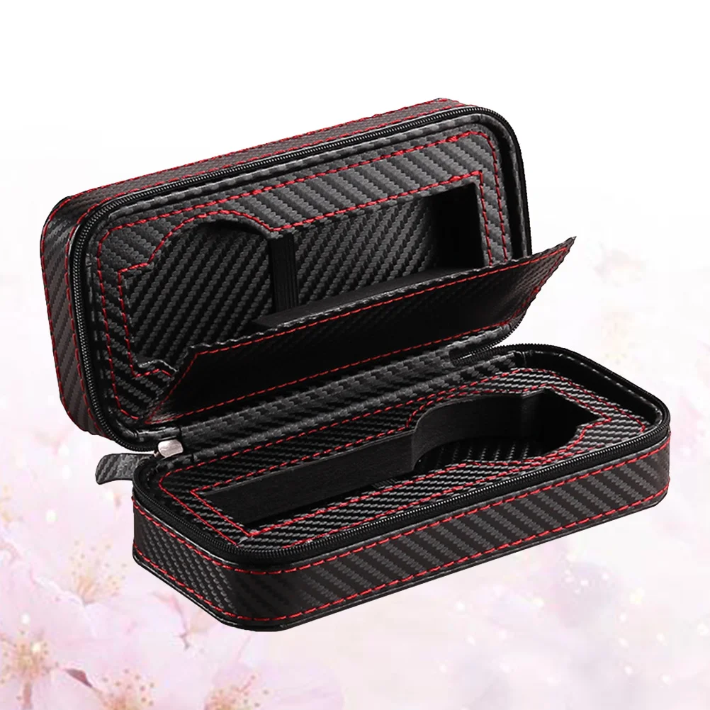 

2pcs Watches Travel Holder Box Black Storage Organizer Case Watch Storage Watch Organizer Case