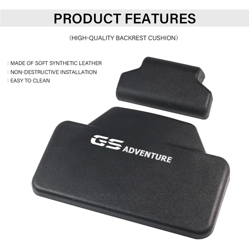 Imagen 2 del producto Respaldo de goma cómodo para BMW R1200GS LC R 1250 GS 1250GS F650GS R 1200 GS ADV G310R G310GS, caja superior, almohadilla de respaldo