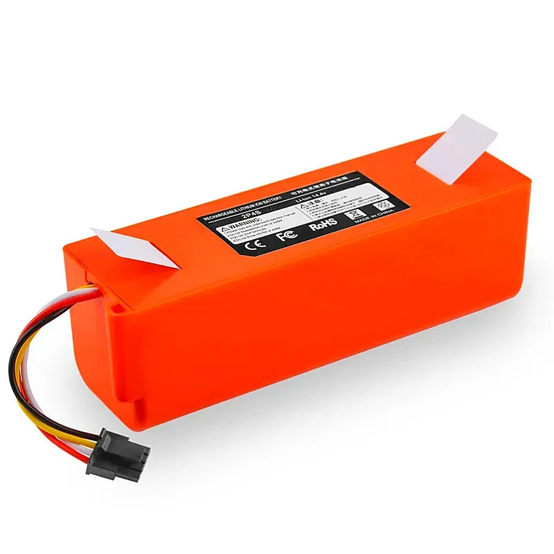 100% NEW 12800mAh 14.4V li-ion Battery Vacuum Cleaner accessories for xiaomi mi robot Robotics cleaner roborock S50 S51 T4