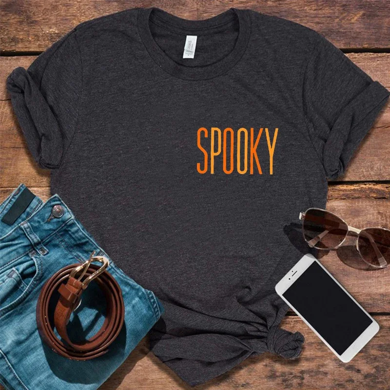 

Vintage Halloween Tshirt Spooky Shirt Gothic Tops Casual Retro Halloween Tee Vintage Spooky T Shirt Women m