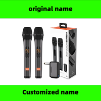 Microphone Wireless M23 UHF 2 Channel Karaoke System Built-in Lithium Battery Cordless Handheld Mic For JBL Church Party Speaker