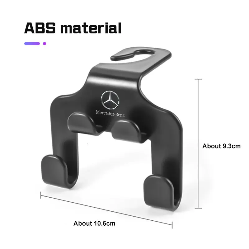 مسند رأس السيارة المزدوج السنانير شماعات لحقيبة المقعد الخلفي هوك لمرسيدس بنز مايباخ S400L S450 S480 ABC CLE CLA GLB AMG W205