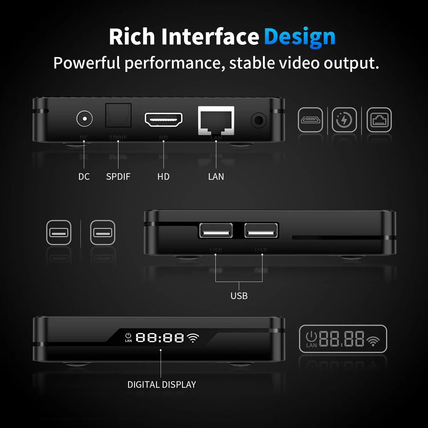 X88 PRO X5M Android 14 Smart TV BOX Amlogic S905X5M 4GB 64GB 8K HD 1000M DDR4 AV1 BT TVBOX 2.4G&5G مشغل وسائط واي فاي مزدوج