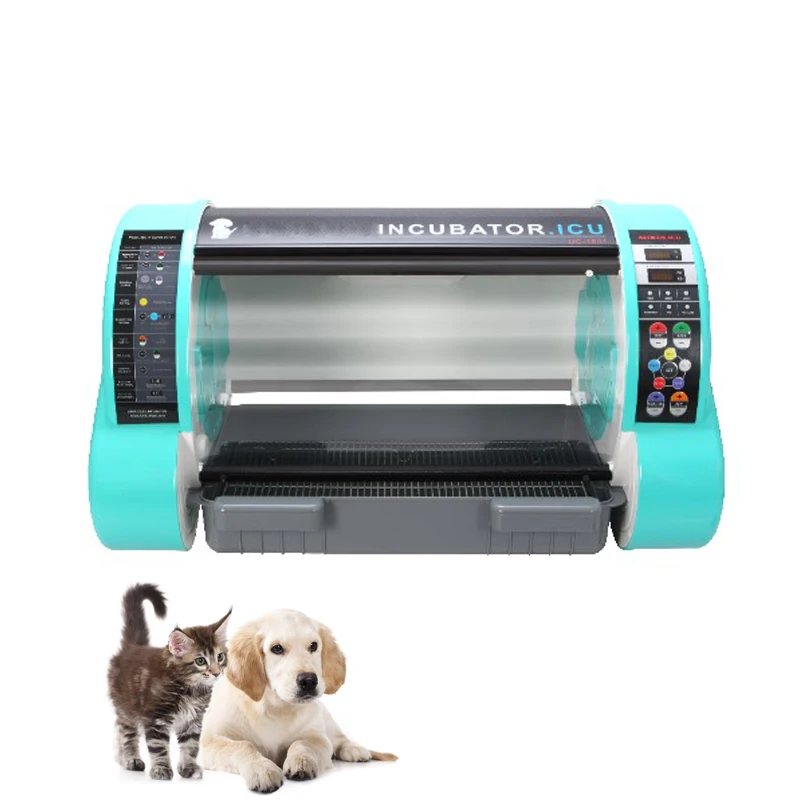 Mecanmed One Stop Supplier Veterinary Small Animal Pet Incubator Vet Equipment Pet Icu Incubator Oxygen Chamber Icu Cage