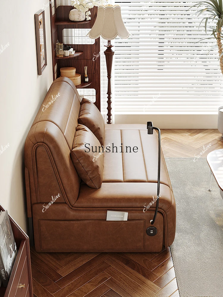 

Electric sofa bed foldable dual-purpose multi-function storage living room balconyP