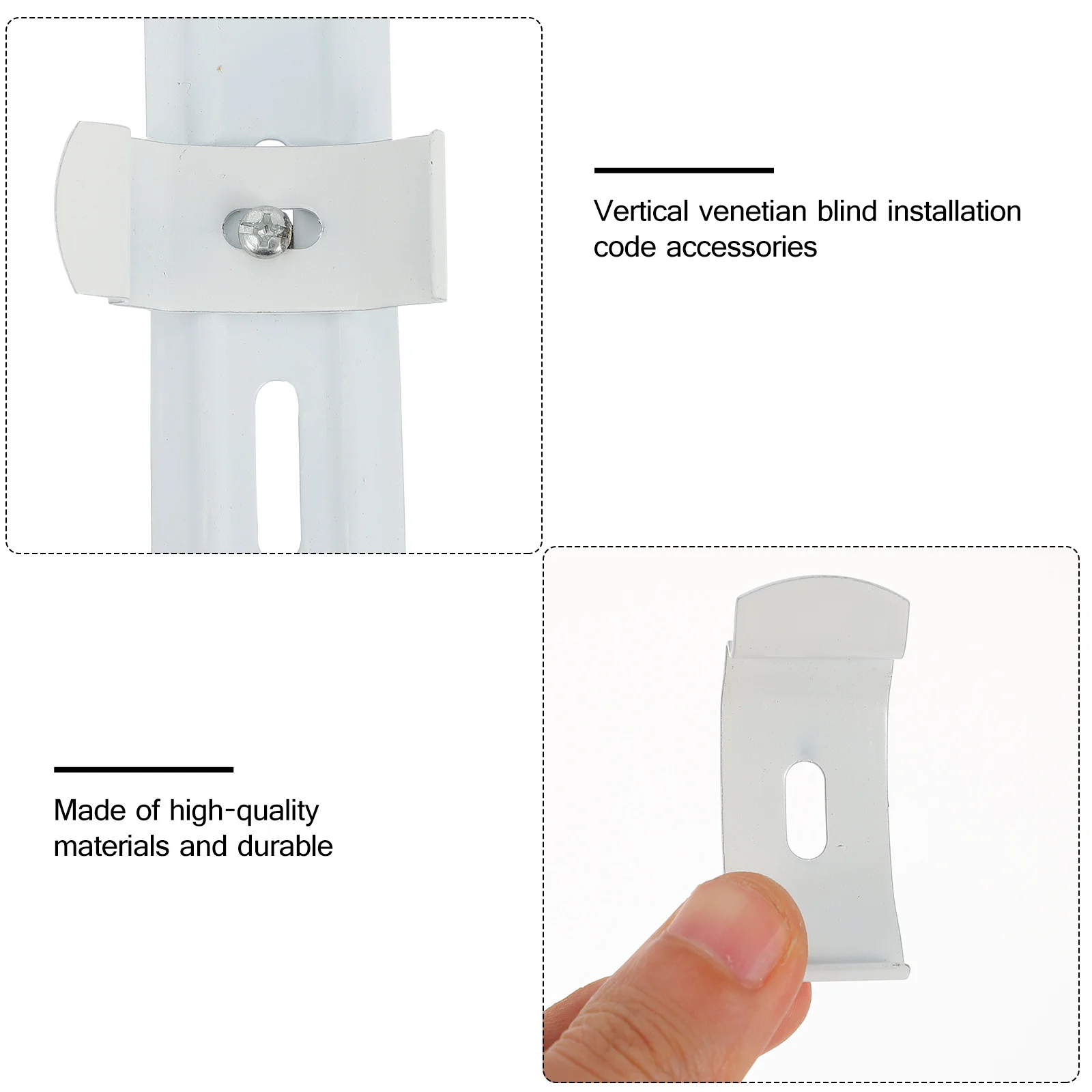 

4Pcs Sturdy Curtain L Shape Brackets Convenient Use Perfect for Home Decoration Any Wall Perforation Curtain L Bracket