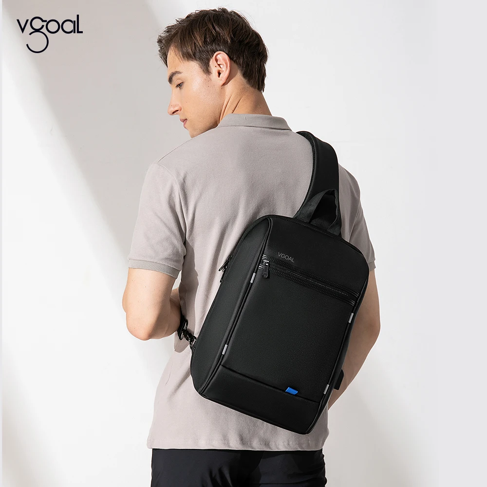 Brand Crossbody Bag For Laptop Notebook 13.3, 14 Inch Chest Pack Bosom Office Worker Man Shoulder PC Mens Gifts 6301