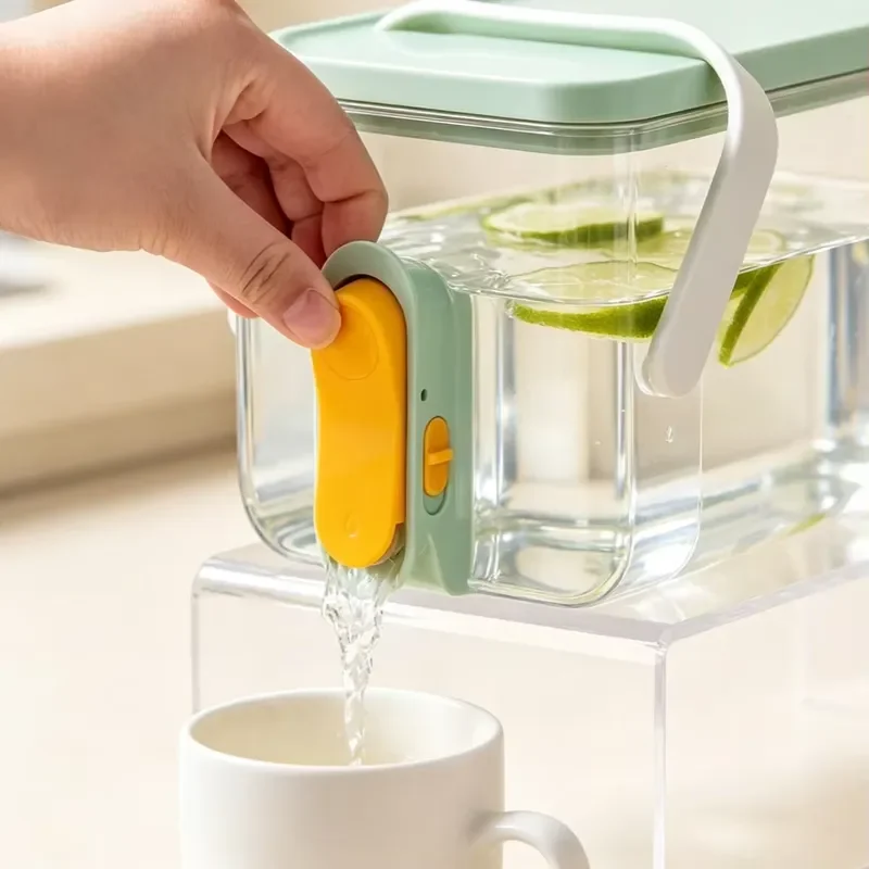 for Leak-proof Cold Brew Kettle with Portable Handle Kitchen Utensils for Storing Fruit Tea Lemonade Water Drinker Pitcher