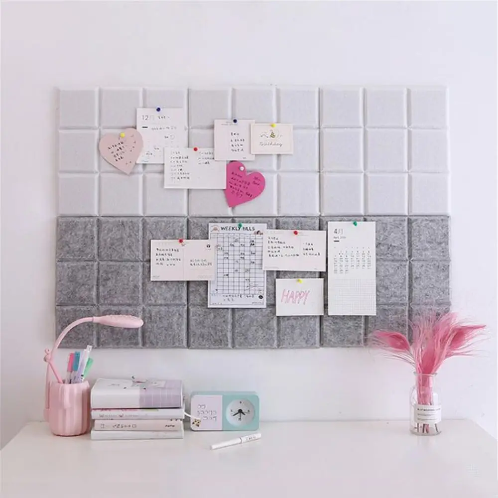 Nordic Style Stickers Message Kindergarten Works Wall Sticke Felt Photo Wall Photos Show Wall Display Wall Background Board